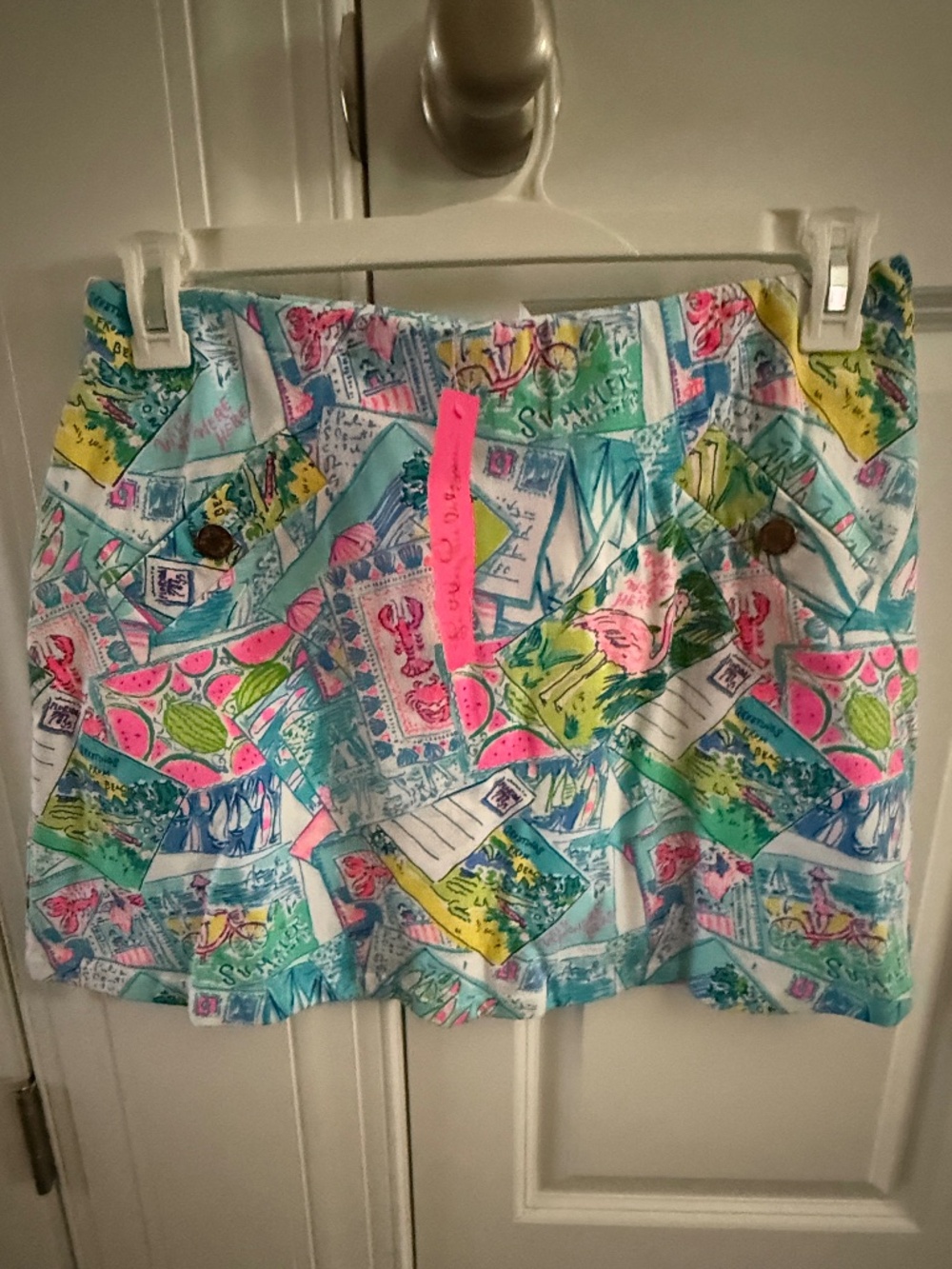 NWT Lilly Pulitzer Madison Skort in Multi Pop Up Wish You Were Here Size M